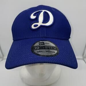 MLB Los Angeles Dodgers New Era 39Thirty Fitted  “D” Logo Hat Small-Medium Blue